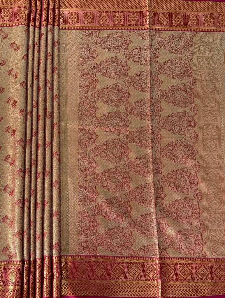 MIMOSA Women's Woven Design Kanjivaram Style Art Silk Saree with Blouse Piece - Maroon (SA00002804MRFREE) — photo 7