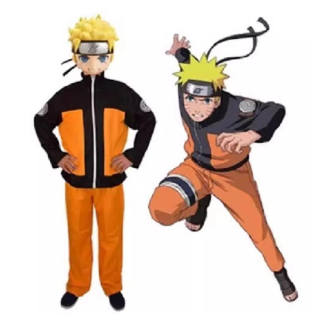 Naru-to Uzumaki Cosplay Costume | Anime Outfit with Jacket n Pants — photo 2