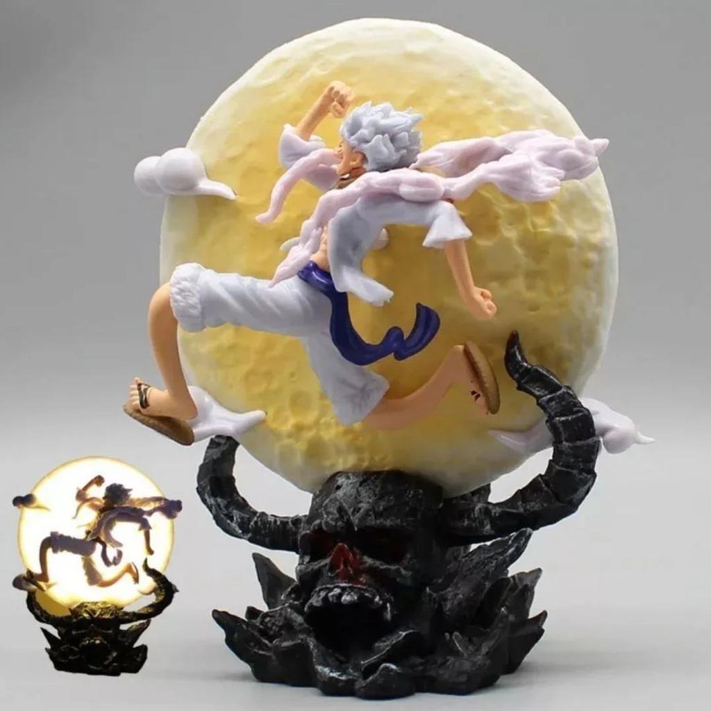 Gear 5 Luffy LED Lamp – One Piece Resin Action Figure — Small