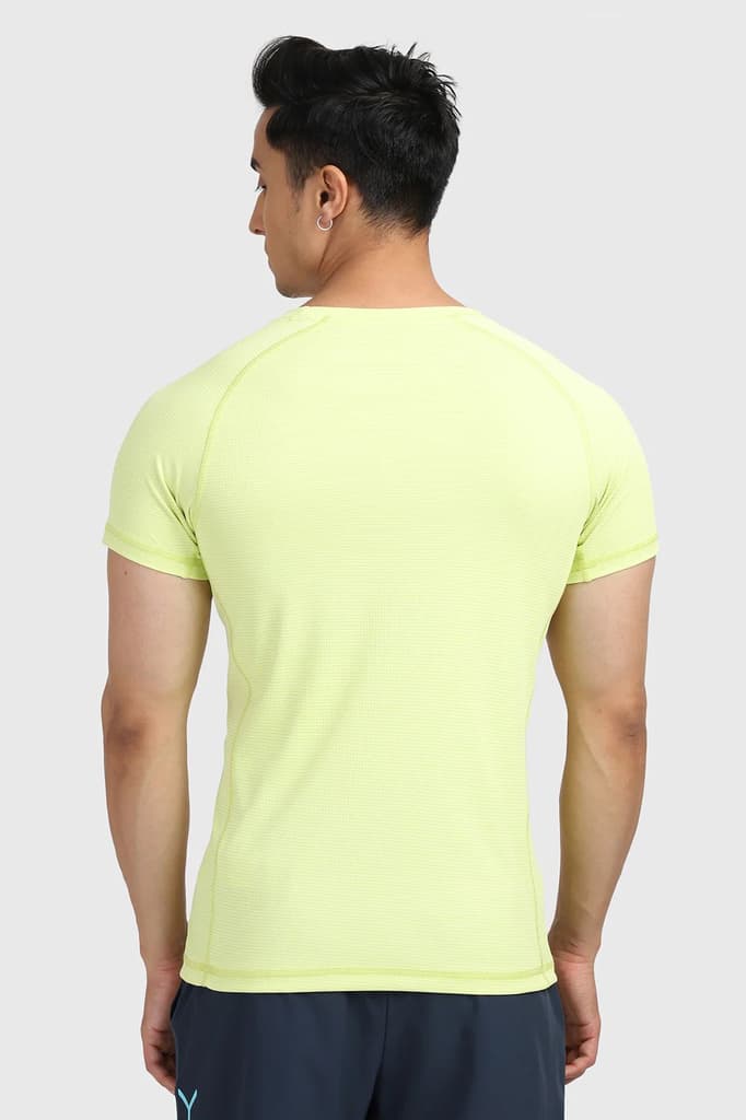 Checks T-shirt Lime — photo 5