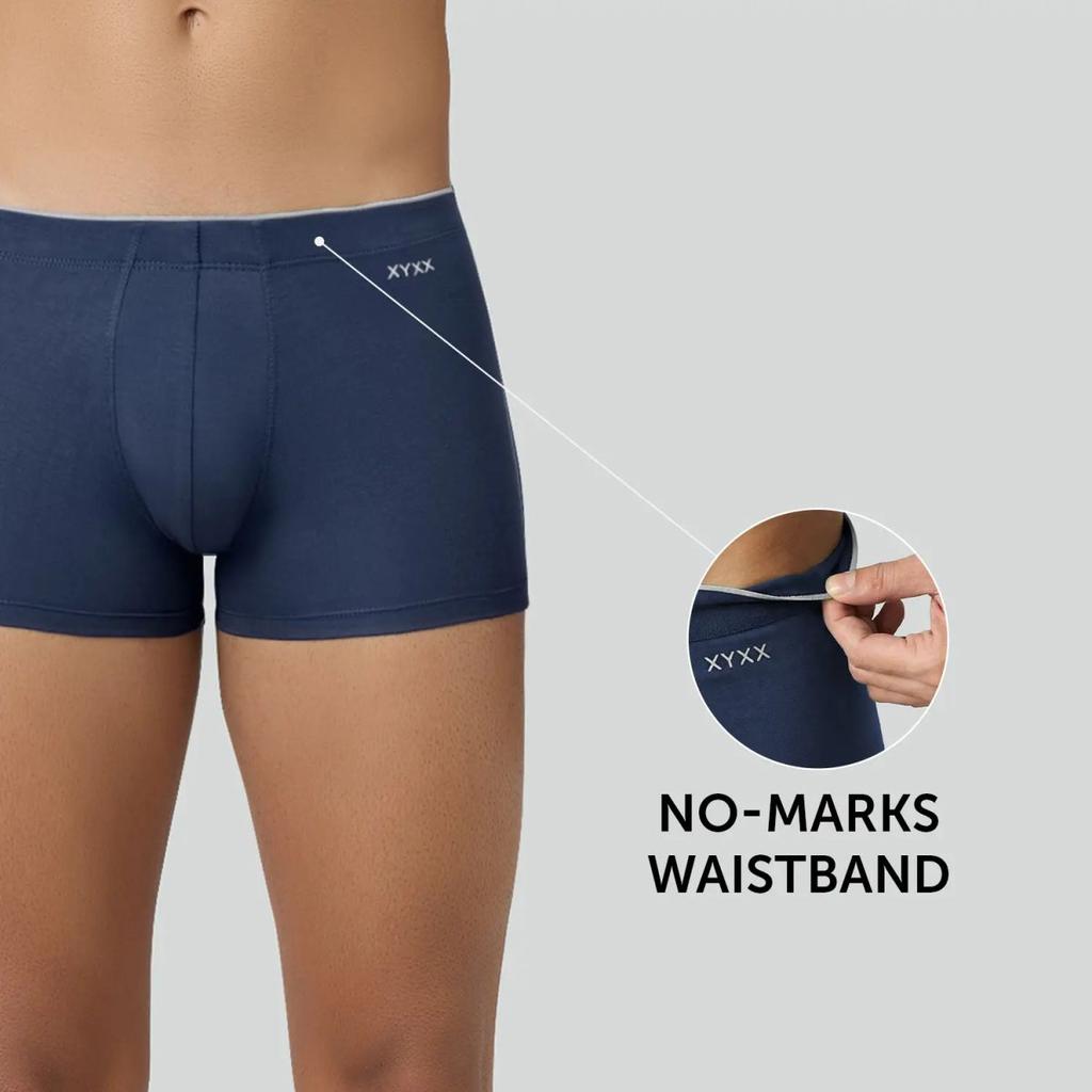 Super Combed Cotton-Modal Trunks - Estate Blue — photo 3