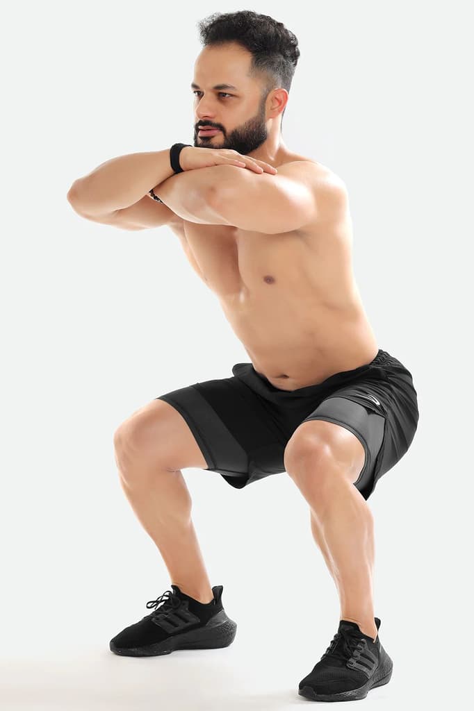 2 in 1 Compression Shorts Black — photo 4