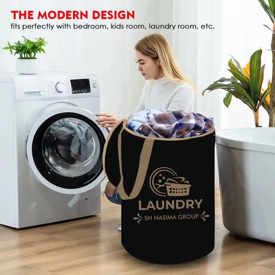 Capsicum Laundry Bag Nylon Black Beige Group - 45 Liter — photo 2