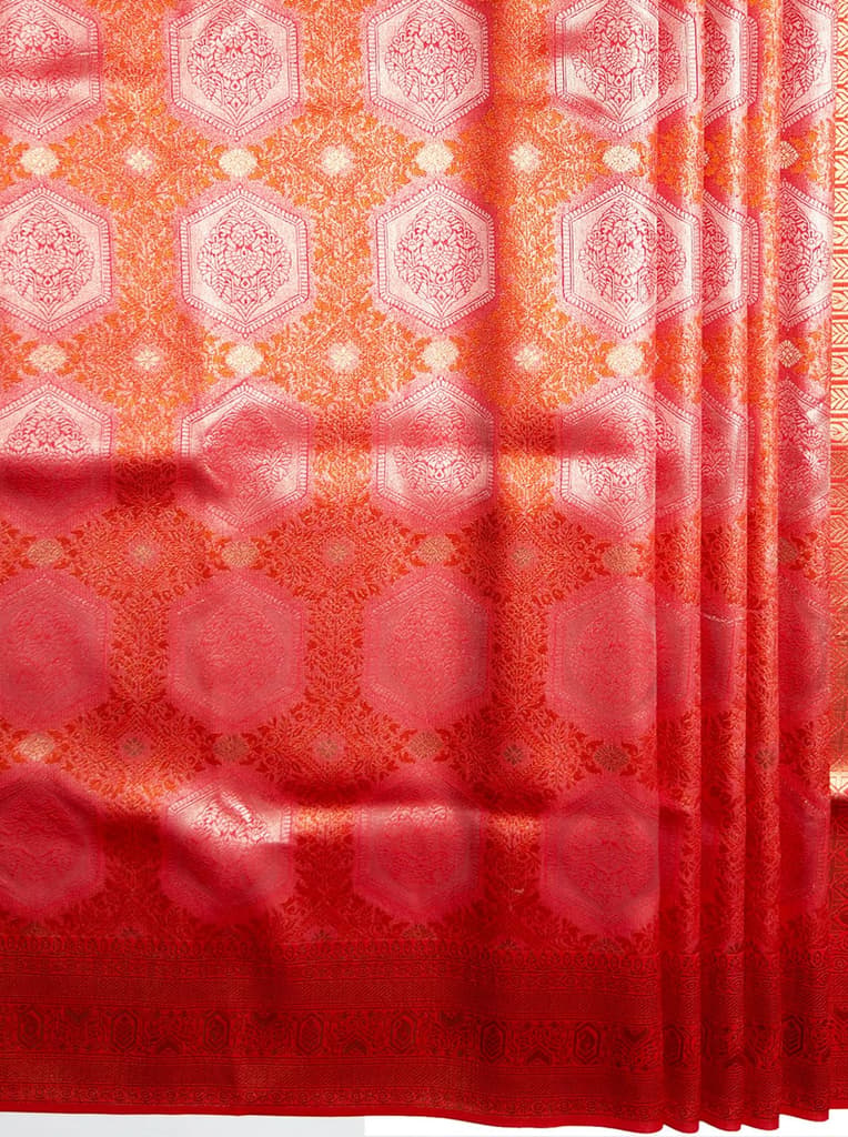 MIMOSA Women's Woven Design Kanjivaram Style Art Silk Saree with Blouse Piece - Gajjari ( SA00002246GJFREE ) — photo 6