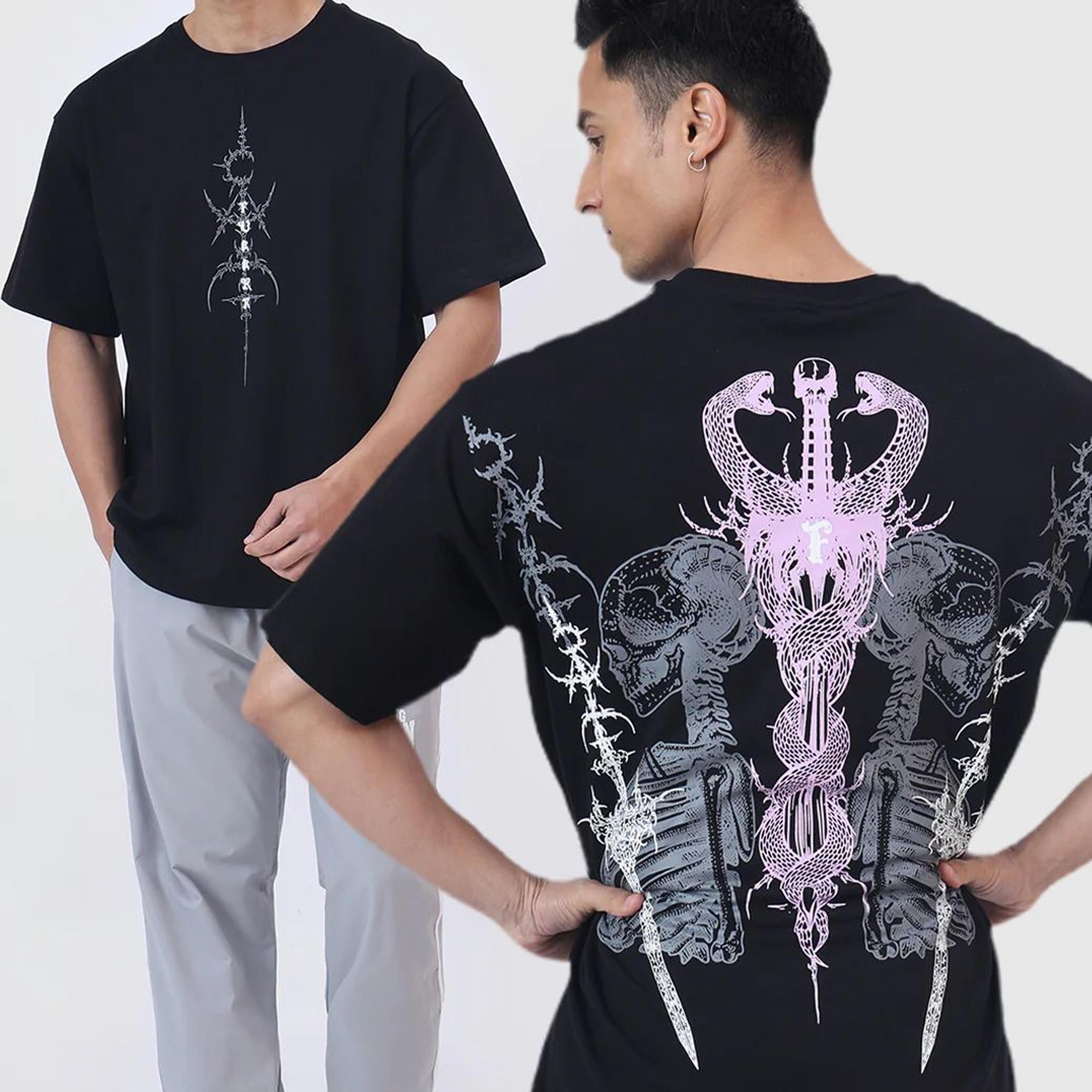 Twin Sword Oversized T-shirt Black
