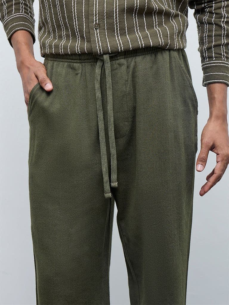 ETA Olive Relaxed-Fit Mid-Rise Chinos — photo 3