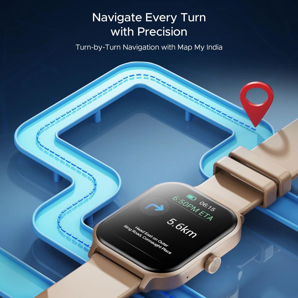 boAt Storm Call 3 Plus | Smartwatch with 1.96" HD Display, BT Calling, 700+ Activity Modes, SOS feature, Functional Crown — photo 8