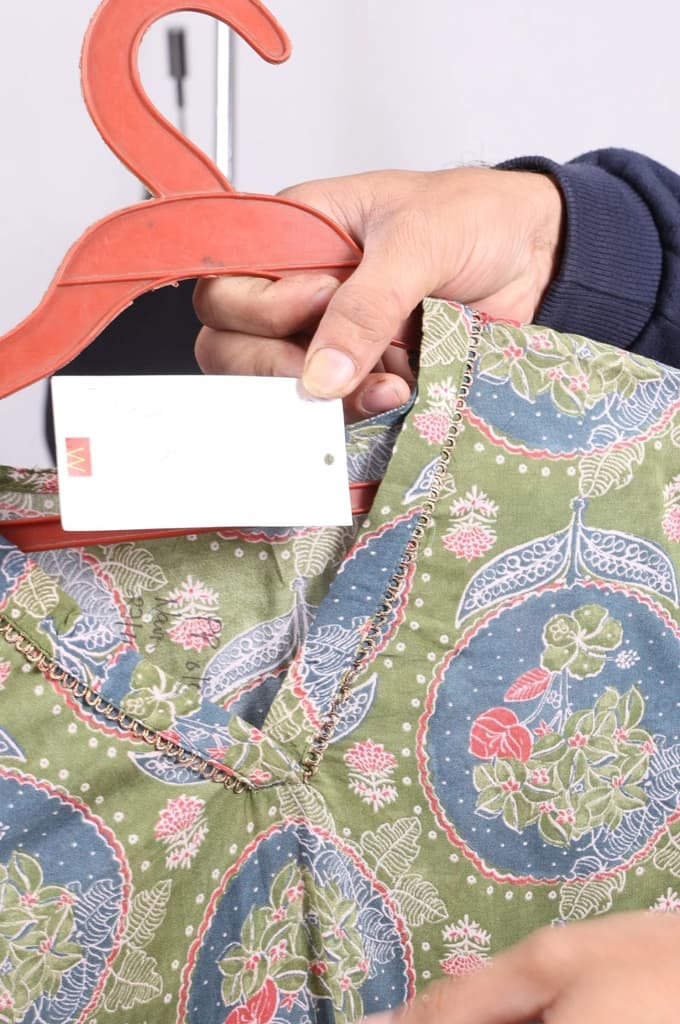 Green Floral Printed Modal Straight Kurta — photo 5