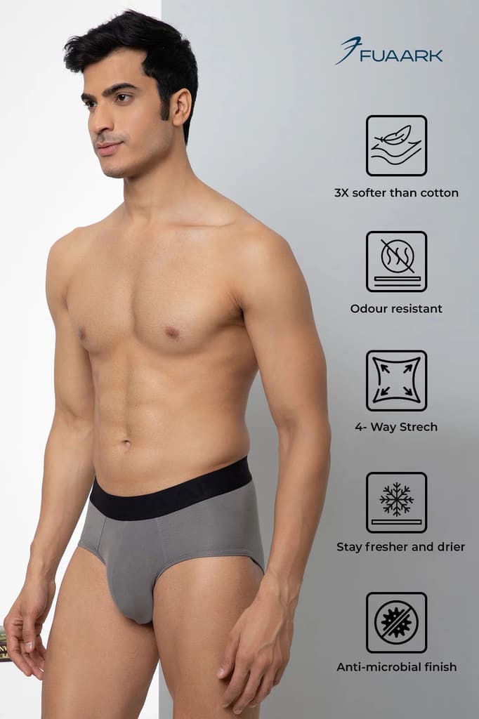Ultra Soft Modal Briefs Classic Grey — photo 2