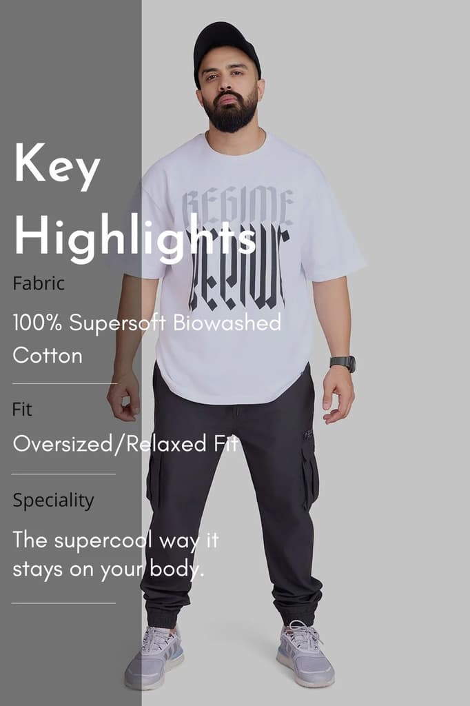 Regime Oversized T-shirts White — photo 9