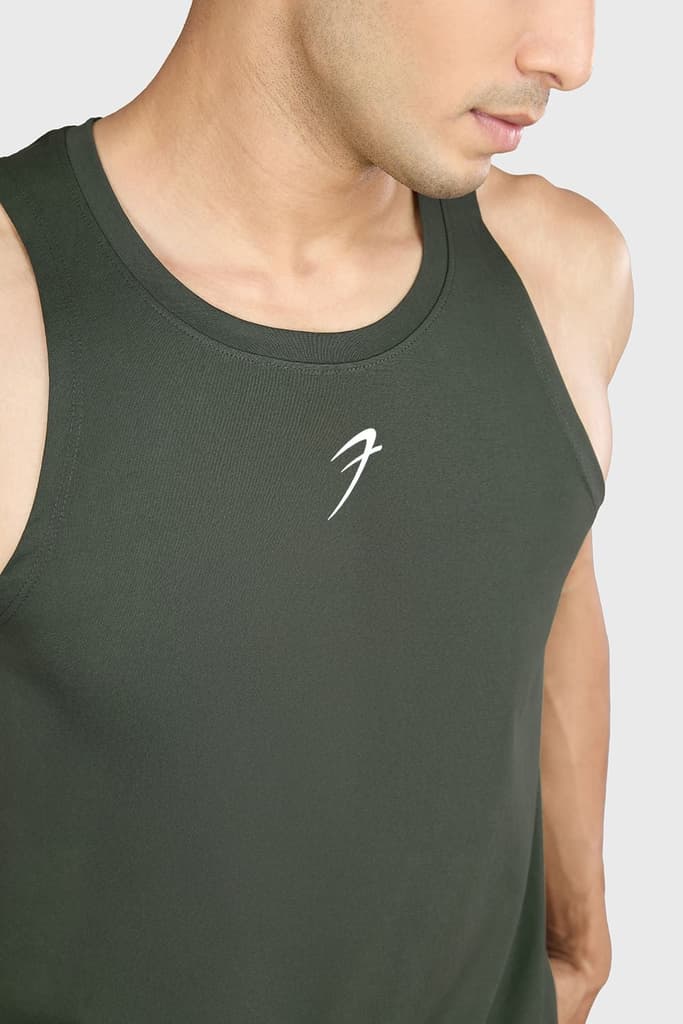 Pulse Running Tank Olive — photo 3