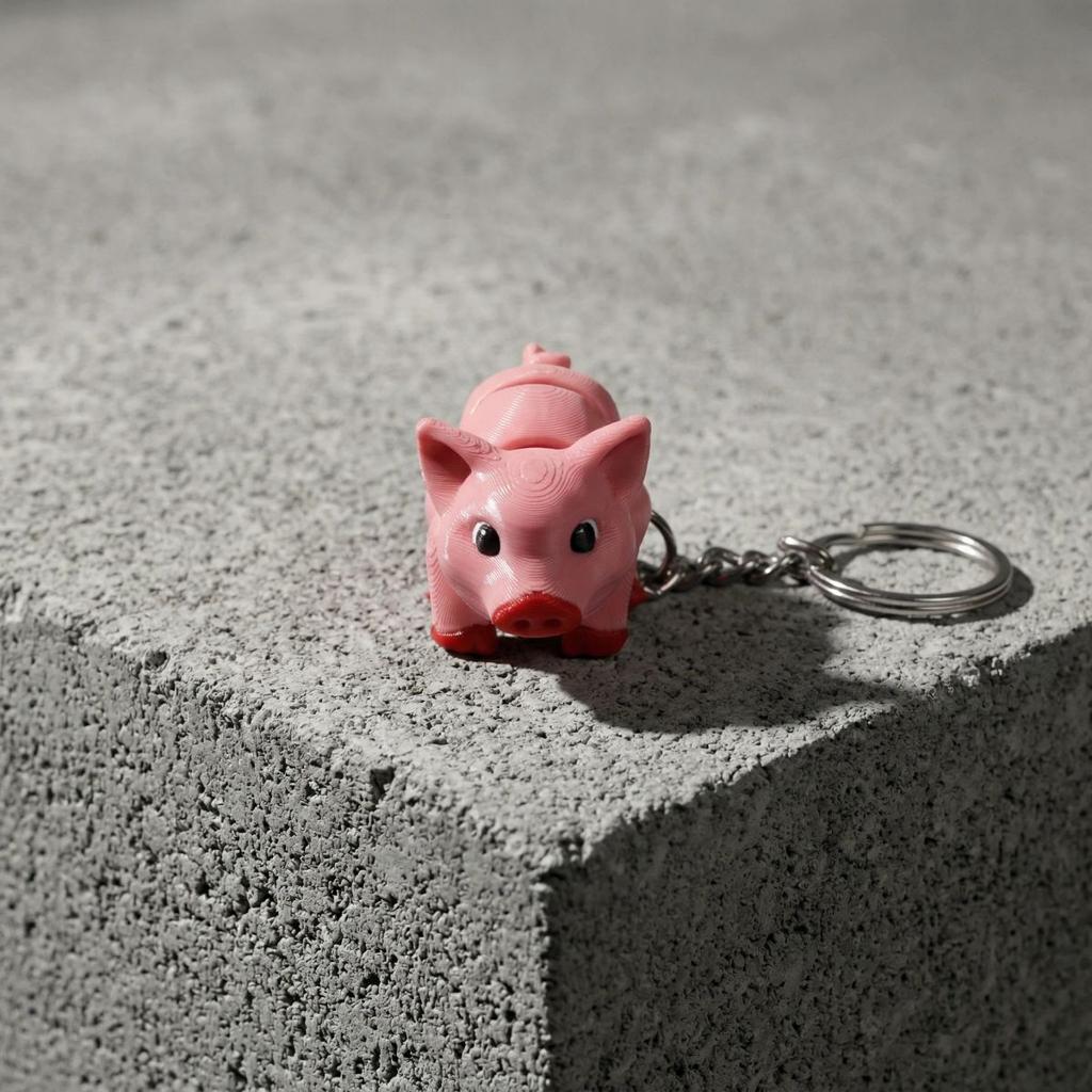 Pig Keychain