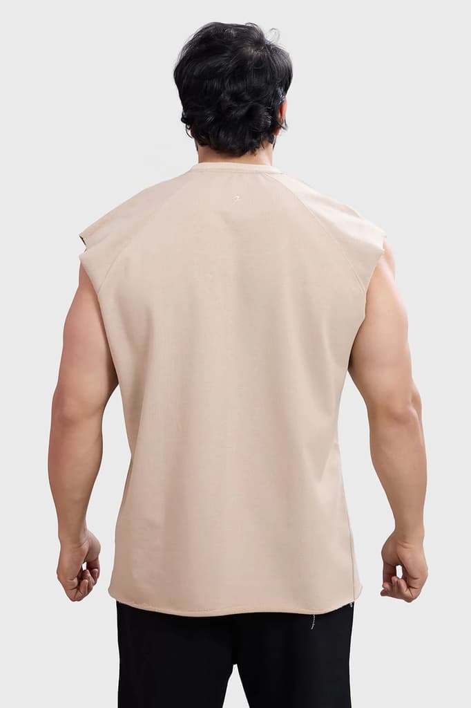 Shell Raw Capsleeves Tank Beige — photo 6