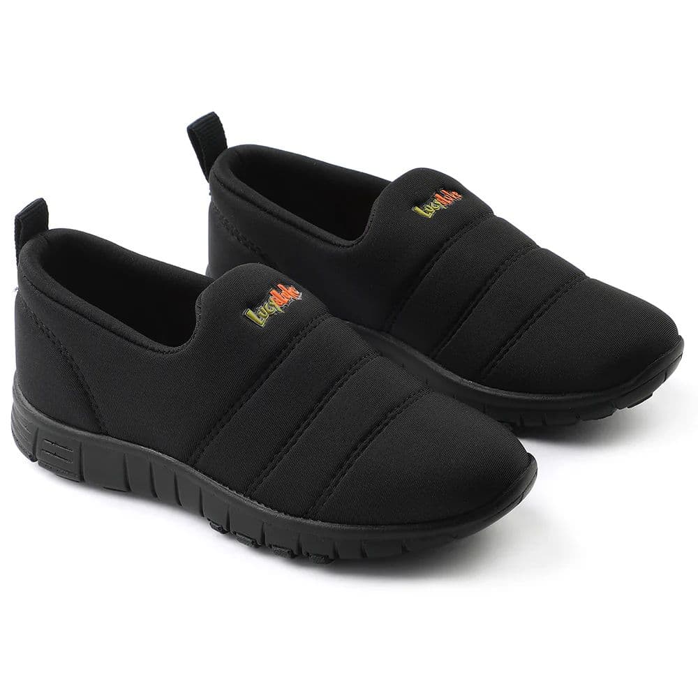 Lucy & Luke Black Sports Non Lacing Walking Shoes For Kids 2123-34 By Liberty — photo 5