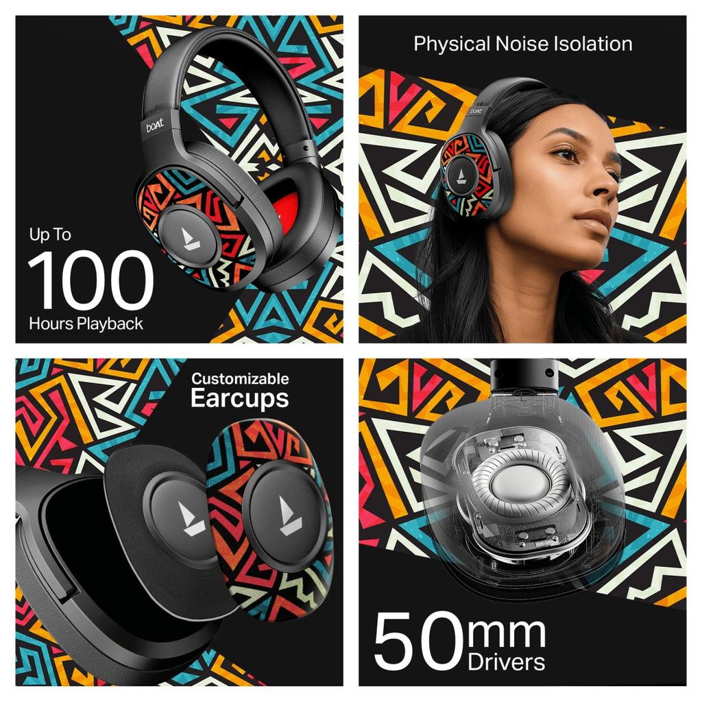 boAt Rockerz Plus 550 | Wireless Headphones with 100H Playback, 50mm Drivers & boAt Signature Sound — photo 10
