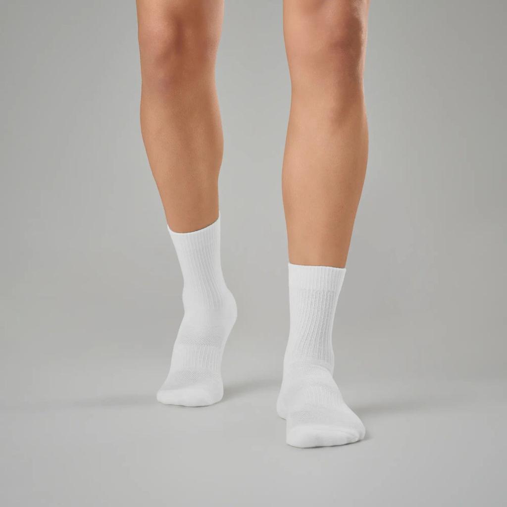 Crew-Length Socks - Polar White (Pack of 3)