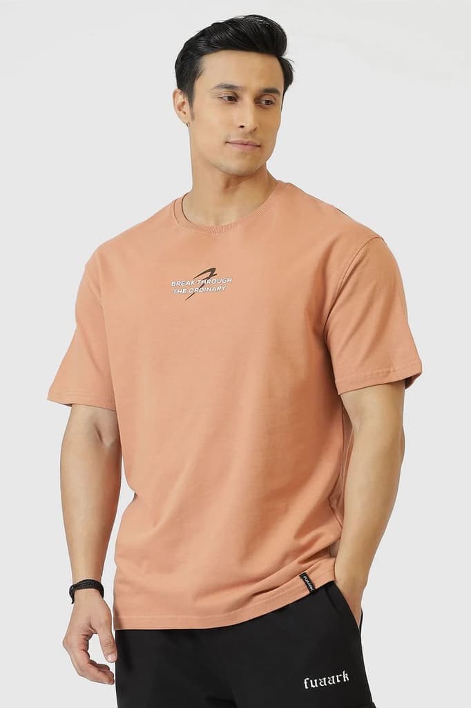 Break Through Oversized T-shirt Warm Beige — photo 2