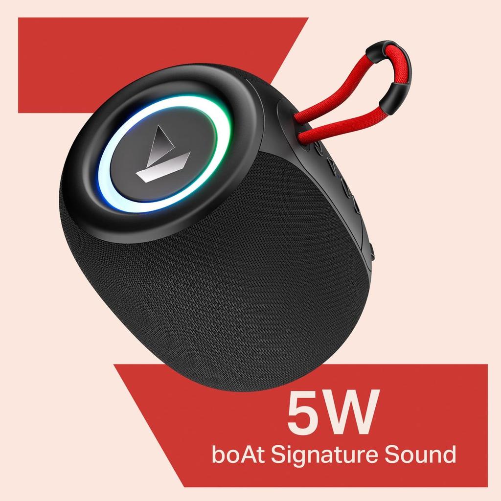 boAt Stone 208 | Portable Bluetooth Speaker with 5W Sound, TWS, RGB Lights and 8H Playback — photo 3