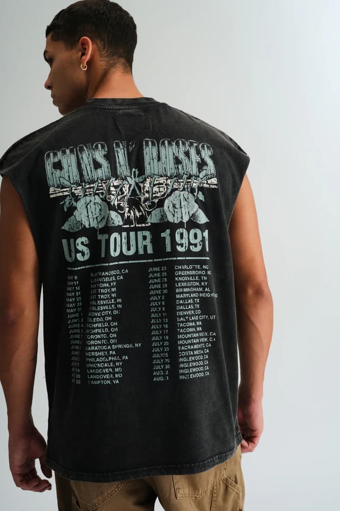 Faded Guns N Roses Oversized Tank — photo 2