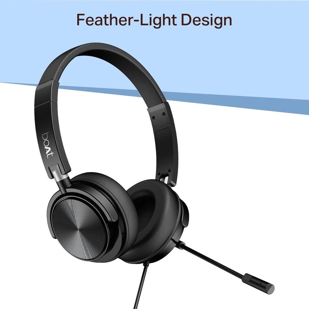 Bassheads 901 Pro | Wired Headset with Retractable Mic, Remote Control & Adjustable Headband