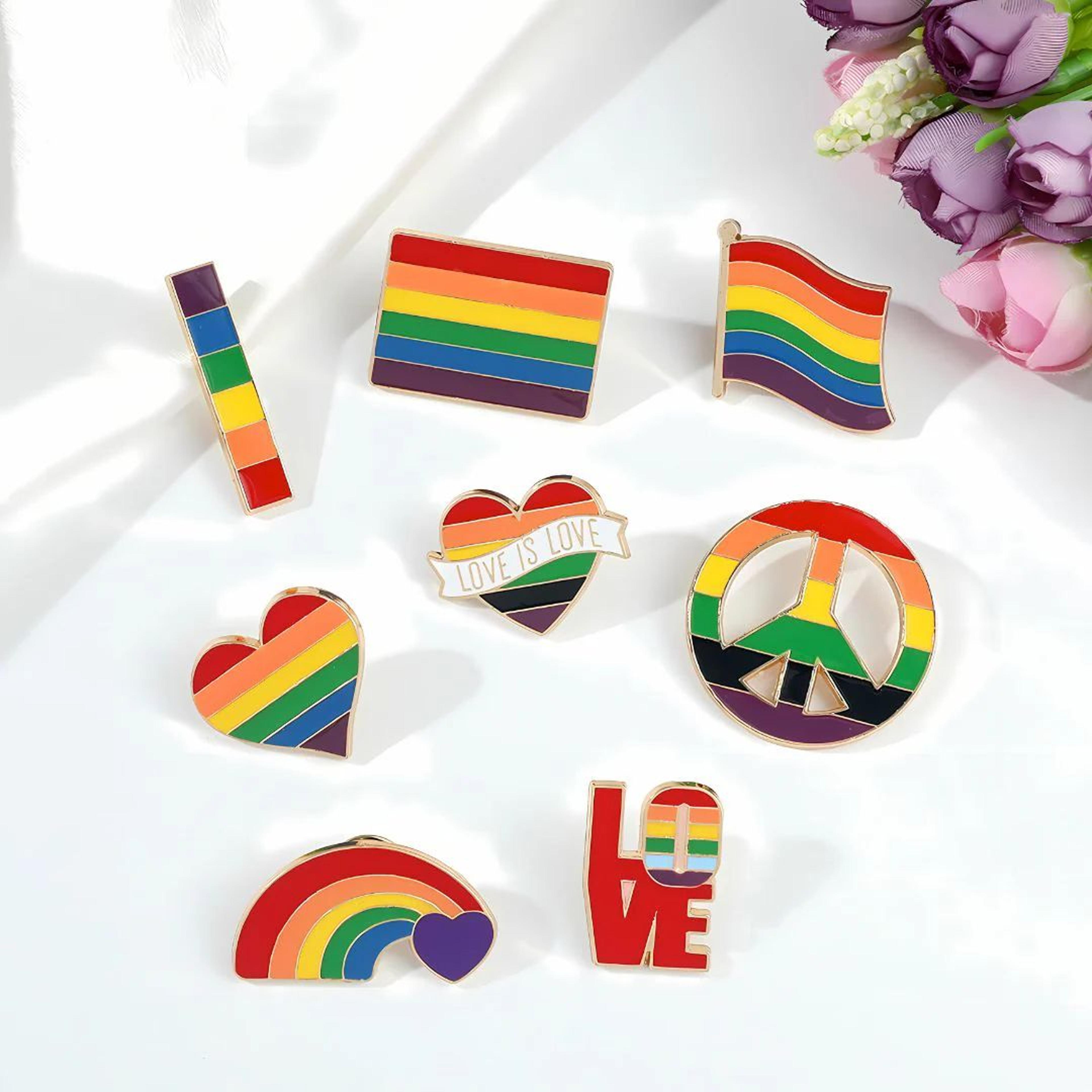 Vibrant Rainbow Enamel Pins | Pride Pin Collection