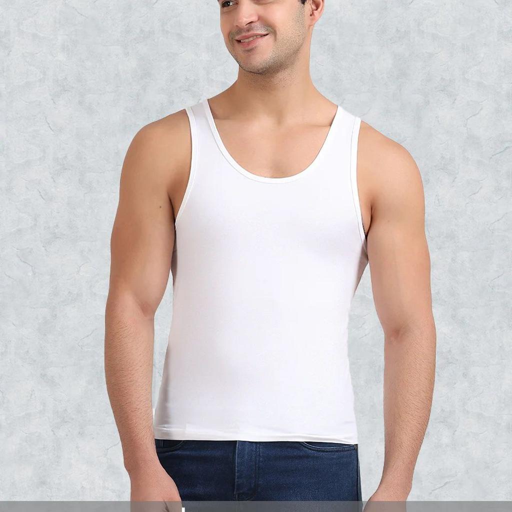 Regular Fit Organic Cotton Comfort Vest for Men (Pack of 2)