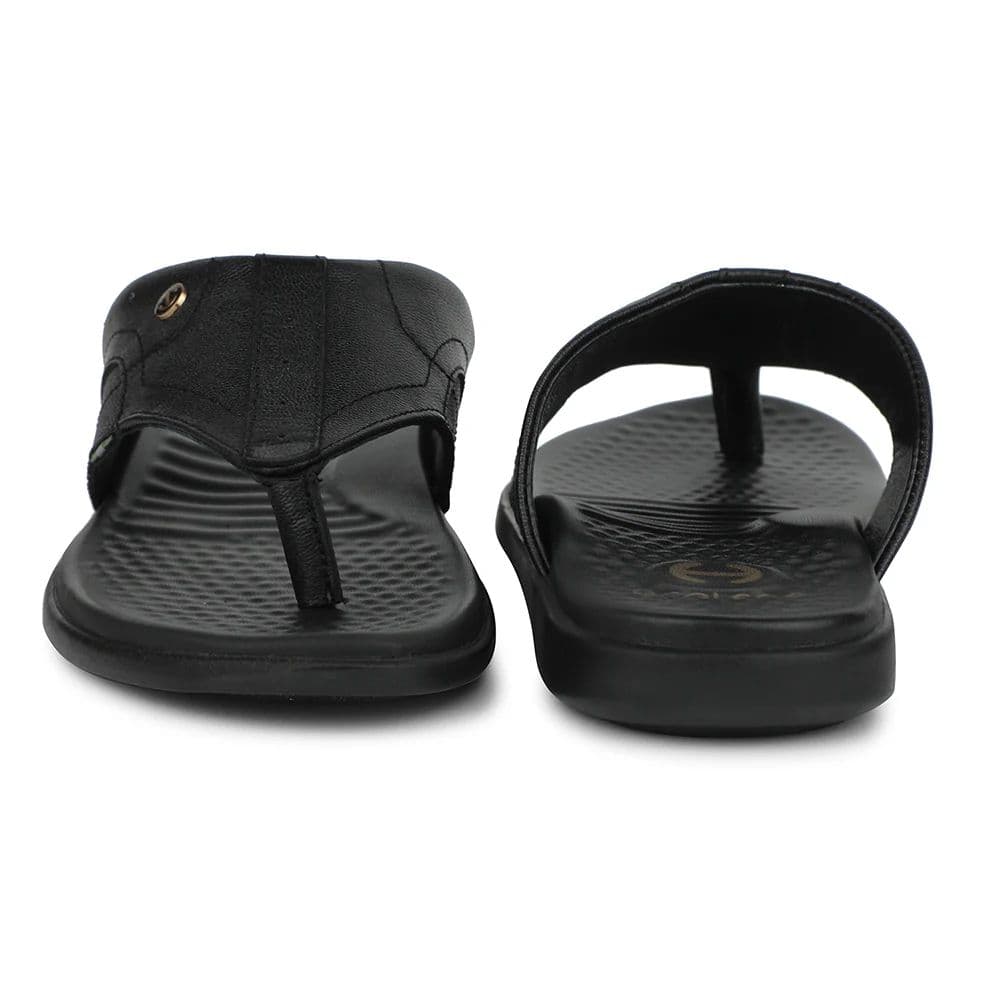 Healers Black Casual Slipper For Men RELIEF-1 By Liberty — photo 6