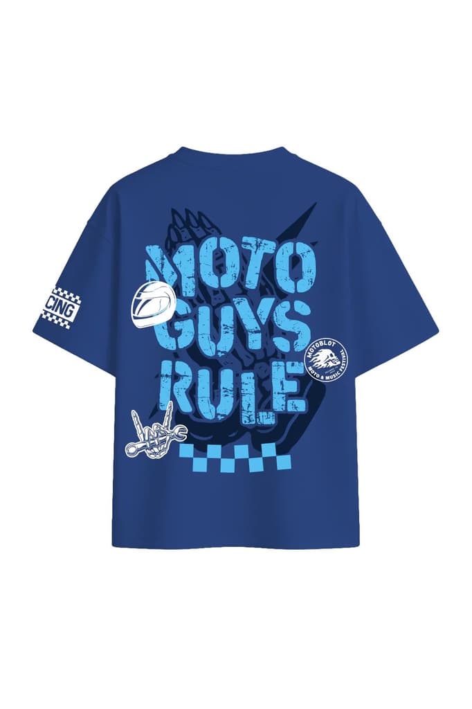 Moto Guys Rule Oversized T-shirt
