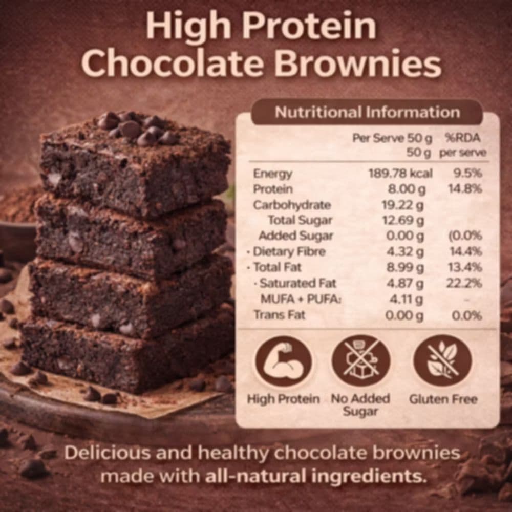 High Protein Chocolate Brownies: Box of 6 — photo 5