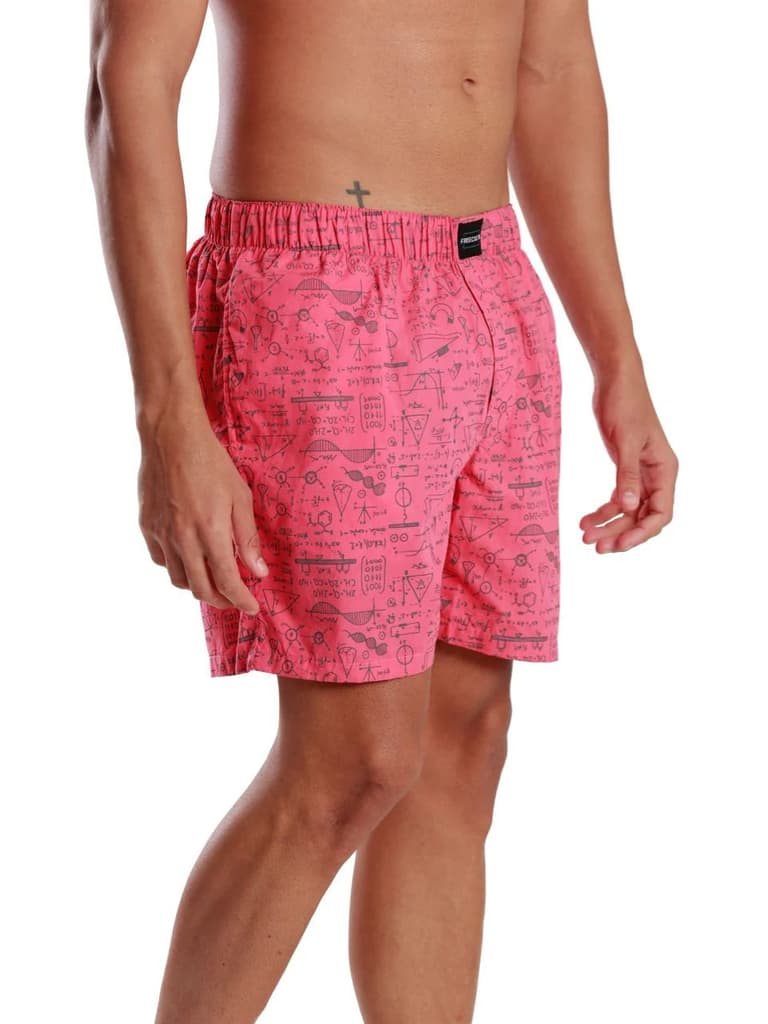 All-Day Printed Boxer Shorts (Pack Of 1) — Pink / S / Men