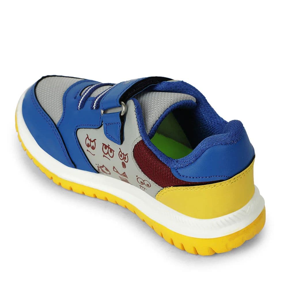 Lucy & Luke Royal Blue Sports Non Lacing Walking Shoes for Kids JAMIE-K5E by Liberty — photo 6