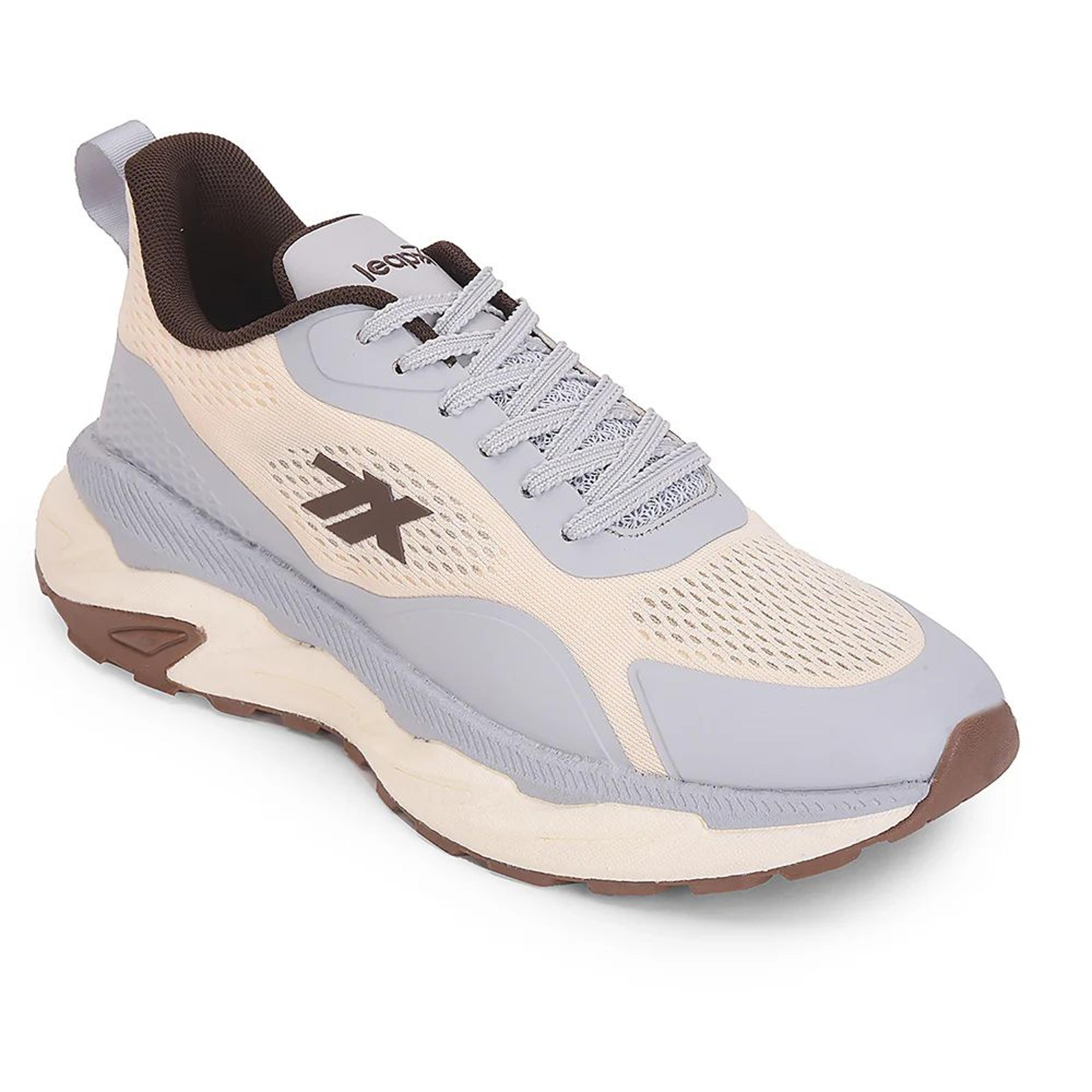 Leap7x Blue Sports Lacing Running Shoes For Men XLM-04 By Liberty