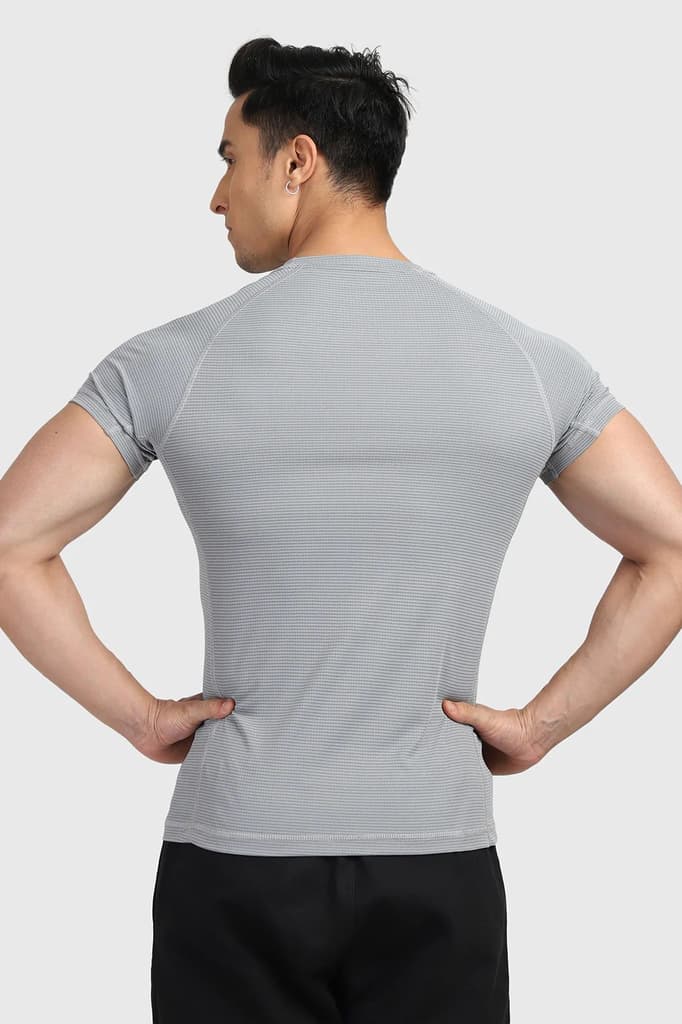 Checks T-shirt Ultimate Grey — photo 5