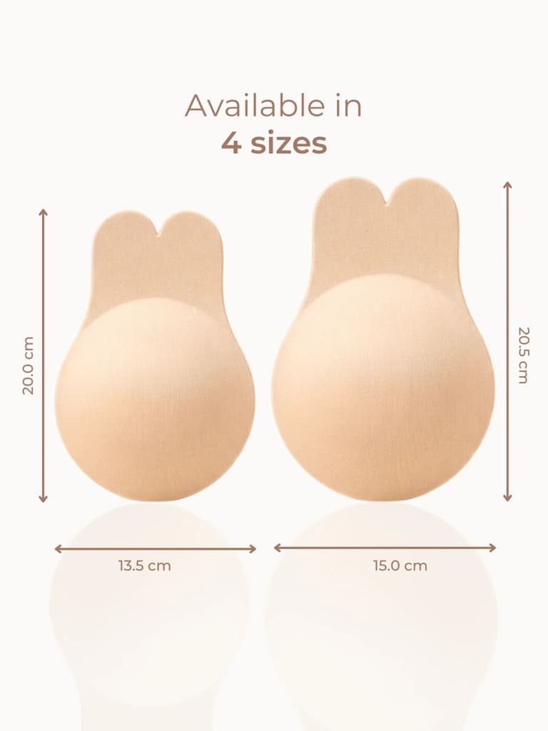Reusable Adhesive Bunny Ups – Rabbit Ear Lift Design, Non-Adhesive Nipple Zone, Extra Lift Support — photo 5