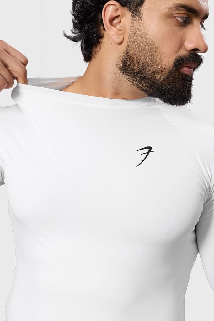 Bare Nylon Fullsleeves T-shirt White — photo 3