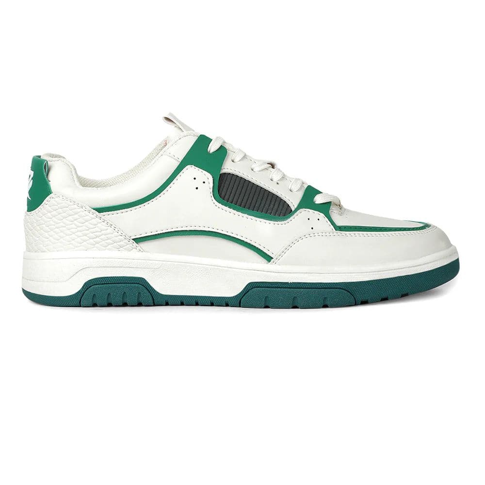 LEAP7X Green Casual Lacing Sneakers for Men JETSTEP-E by Liberty — photo 4