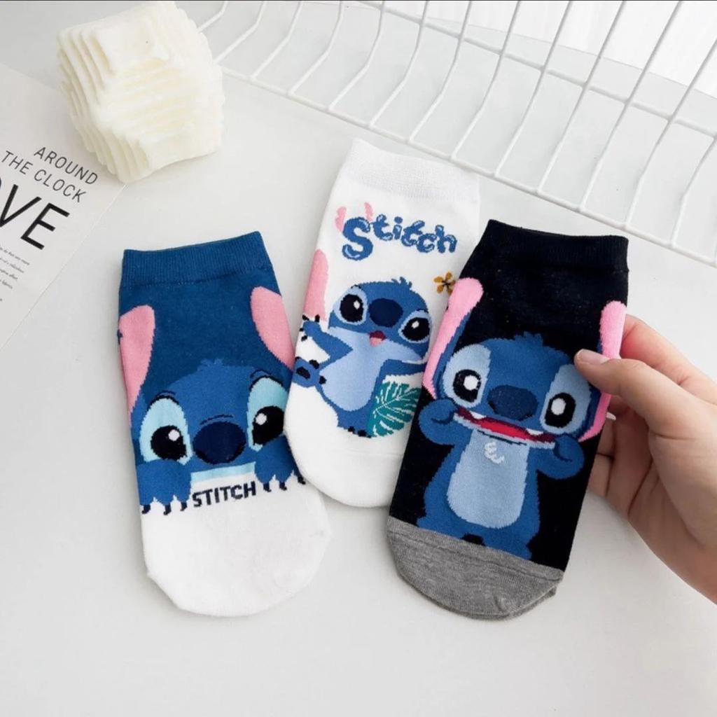 Stitch Theme Cotton Socks | Soft Breathable Casual Socks — photo 2