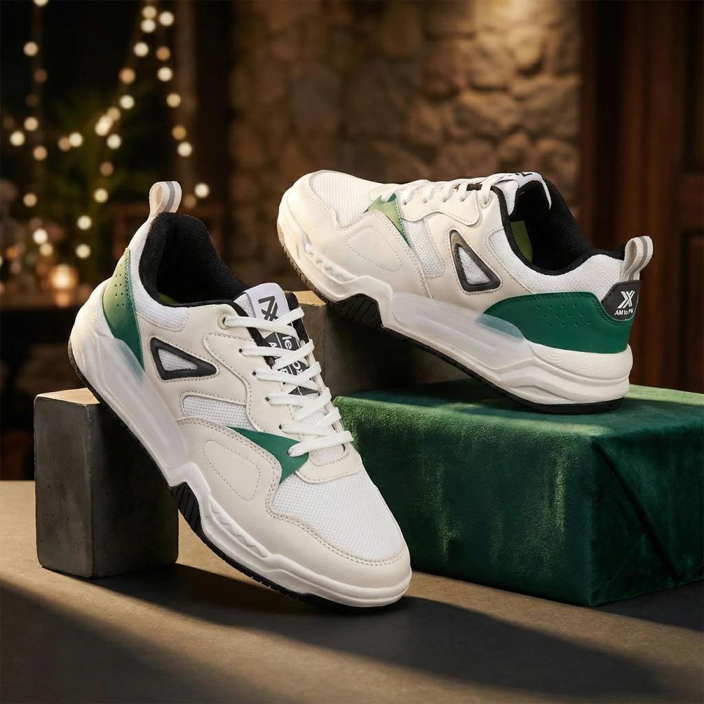 LEAP7X White Casual Lacing Sneakers for Men LORDSTEP-E By Liberty — photo 2