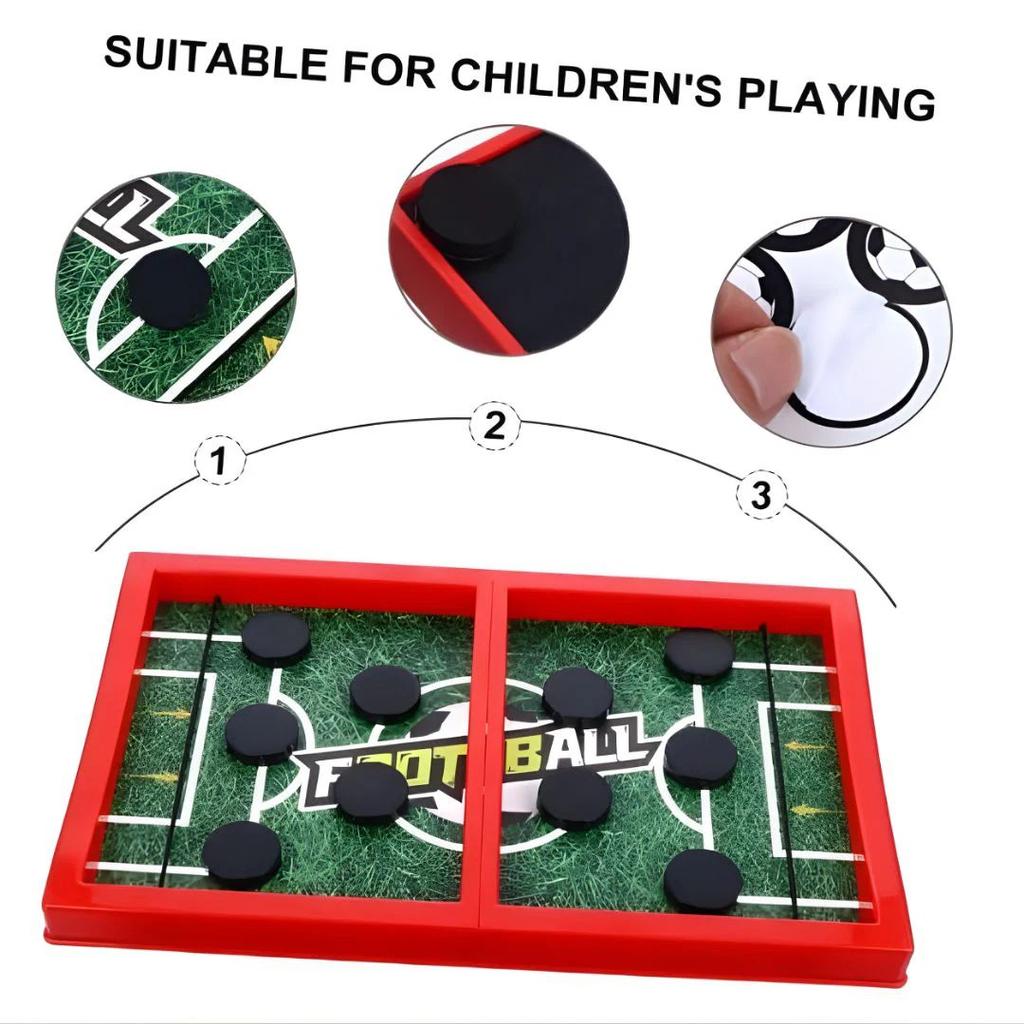 Fast Sling Puck Game – Wooden Tabletop Sling Shot Board Game — photo 5