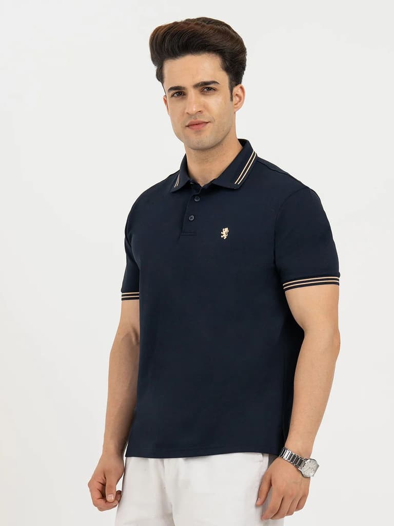 Polo T Shirts for Men in Dark Navy | Classic Polo T Shirts — photo 2