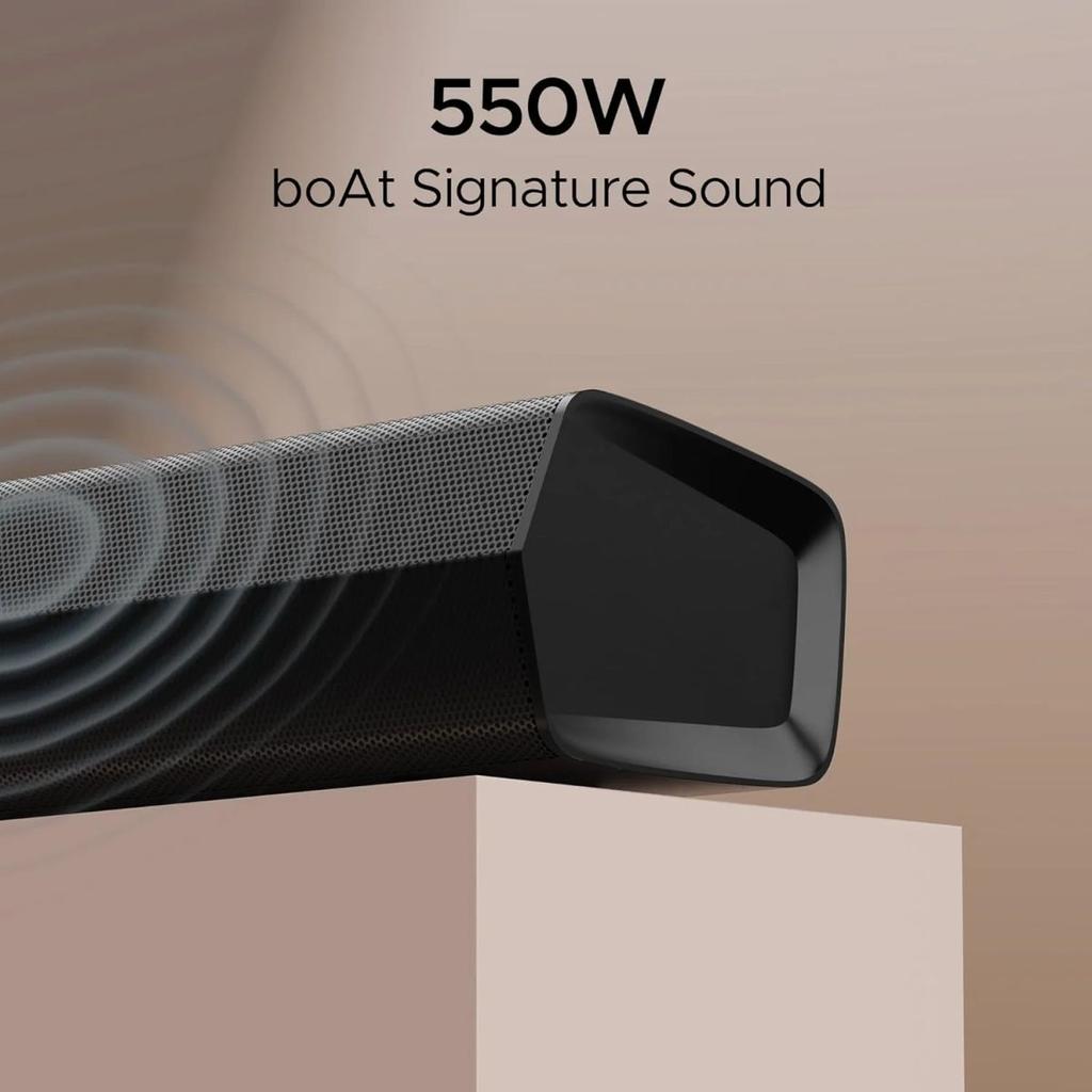 boAt Aavante Bar Azure Pro | Soundbar with 500W RMS boAt Signature Sound, 5.1 Channel Sound, Bluetooth v5.3, EQ modes