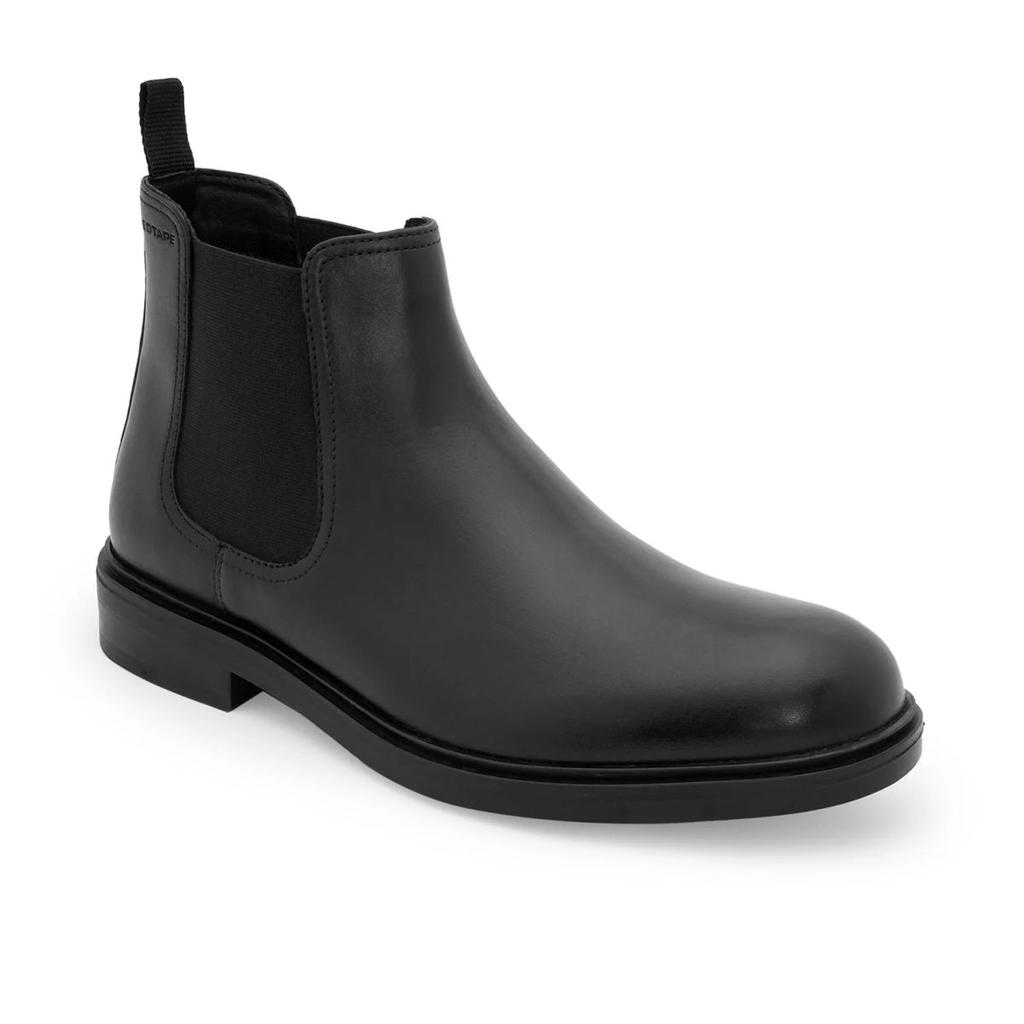 Chelsea Boots for Men in Black | Casual Leather Mid-Cut Boots