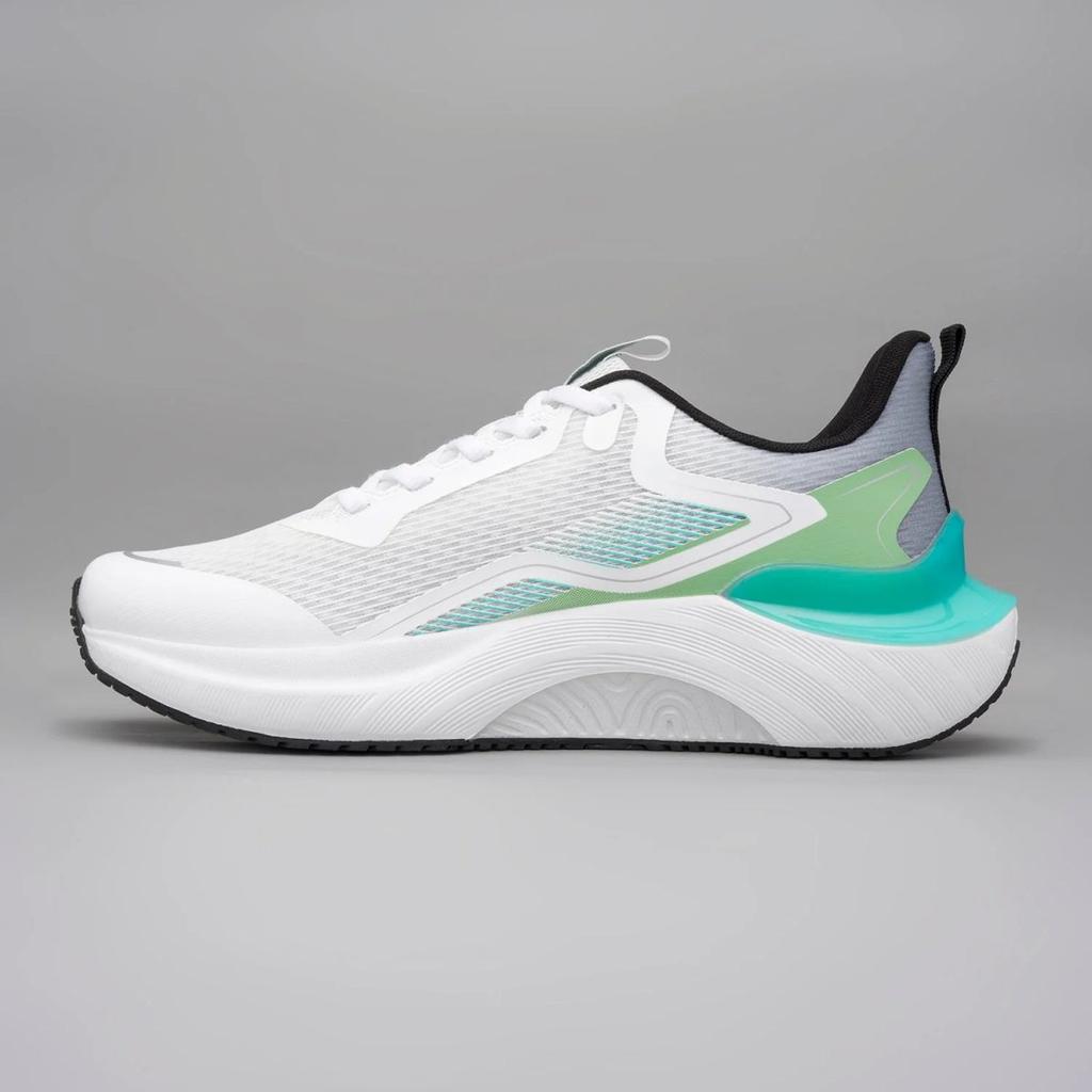 White & Sea Green Sports Shoes for Men — photo 3
