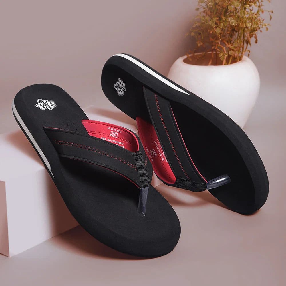 A-HA Black Casual Flip-Flops For Men EXACT By Liberty — photo 4