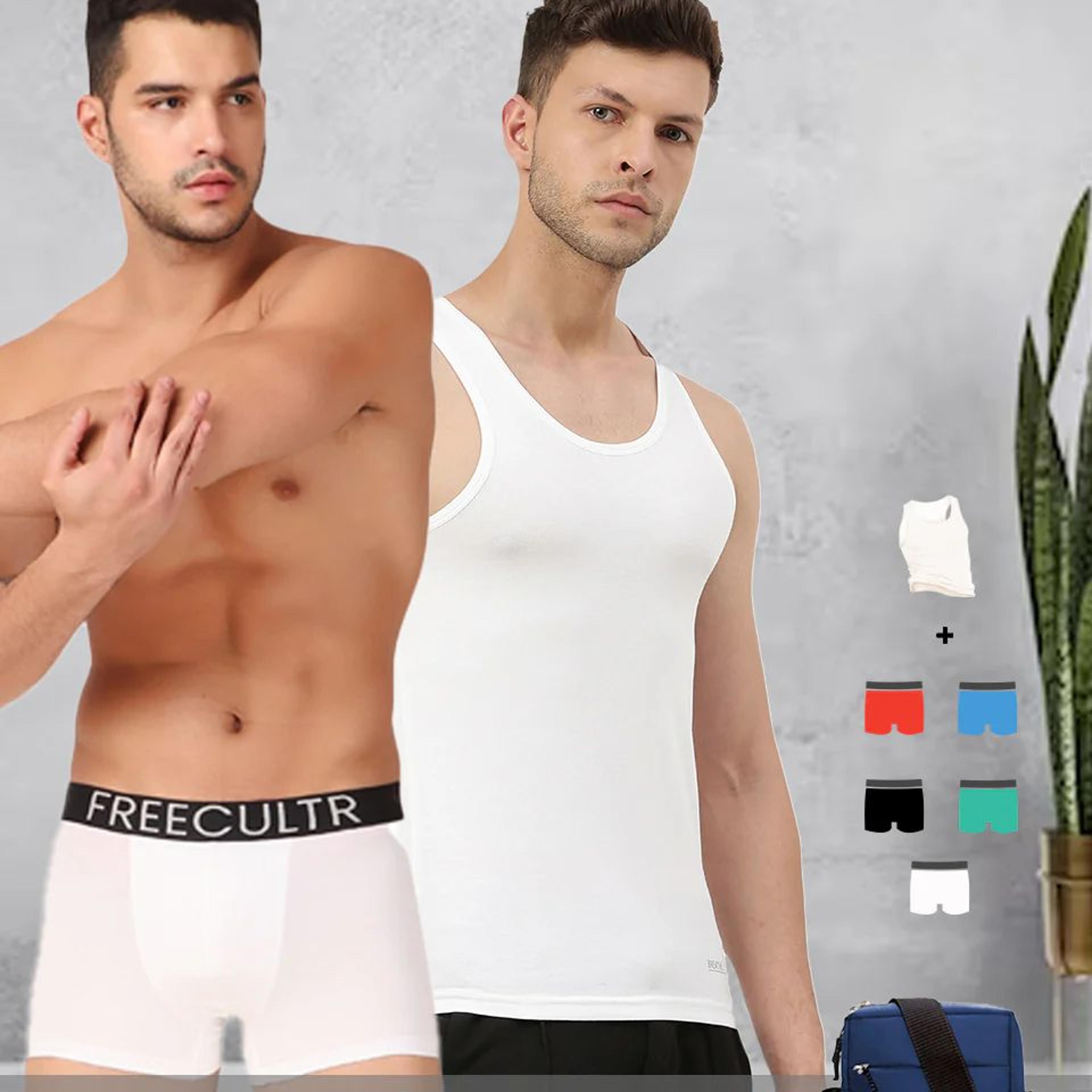 Men's Innerwear set (Pack of 6) with Free Sling Bag