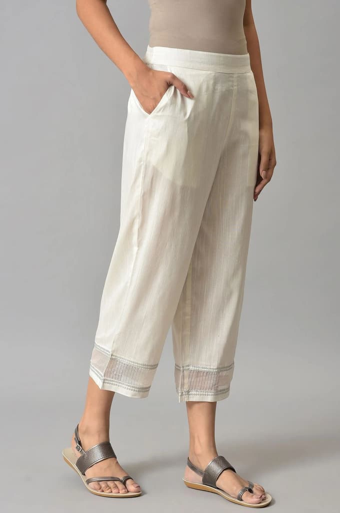 White Gathered Culottes — photo 4