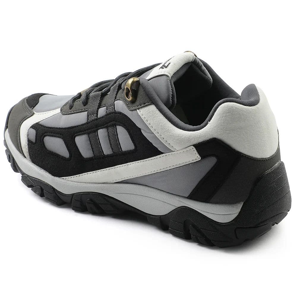 Leap7x Light Grey Sports Lacing Running Shoes For Men EAST-1 By Liberty — photo 6