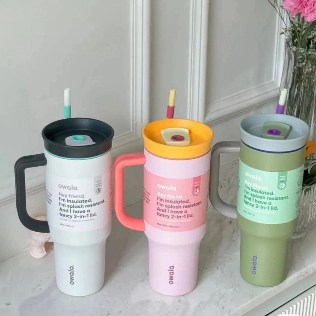 SoftGrip Handle Travel Tumbler With Straw — photo 4