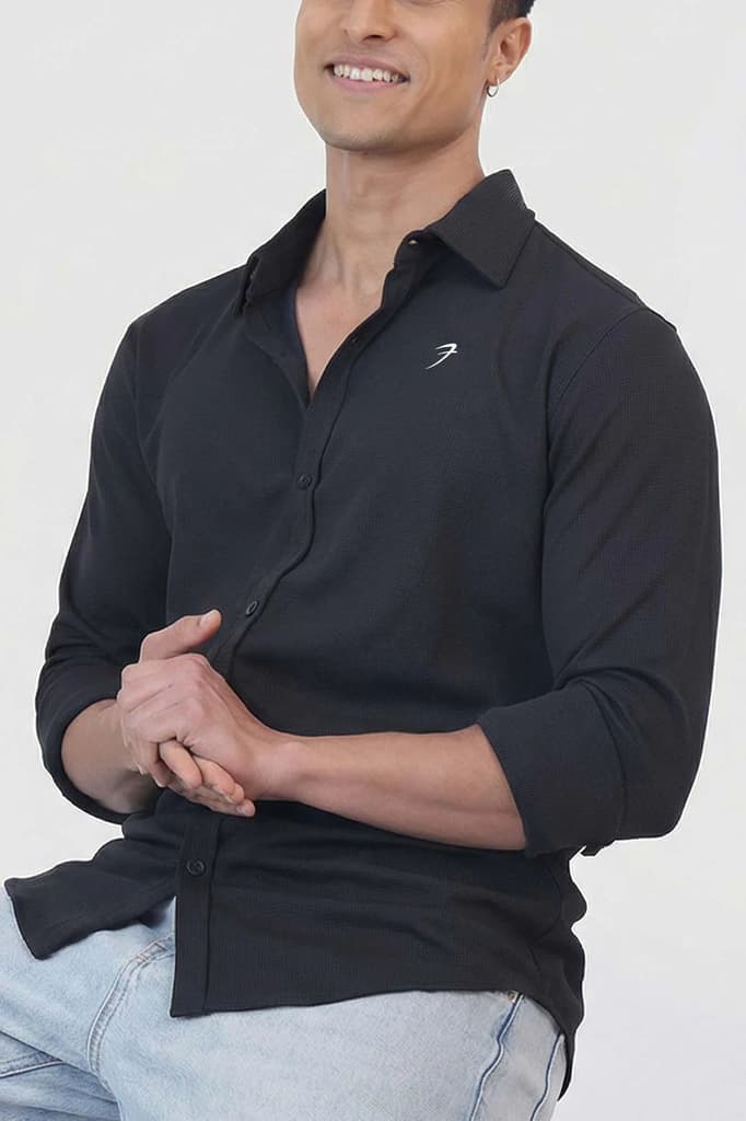 Foundation Fullsleeves Shirt Black — photo 4