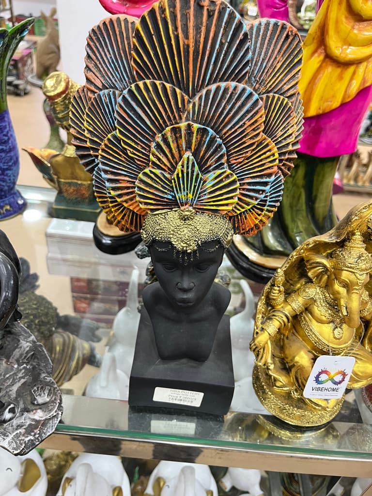 Headpiece | Accessory | Gold, Black, Yellow | Headpiece